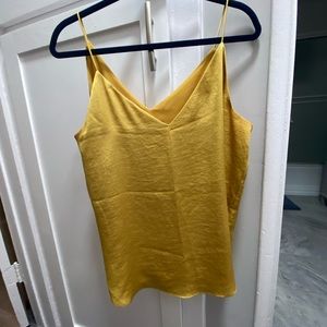 Express L mustard yellow tank top